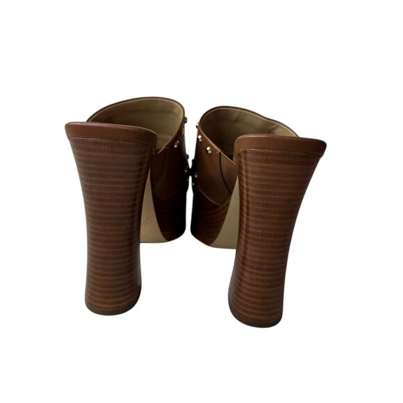 Michael Kors Studded Platform Sandals Women’s Size 9 –Leather Block Heel. NWOT - Picture 10 of 11